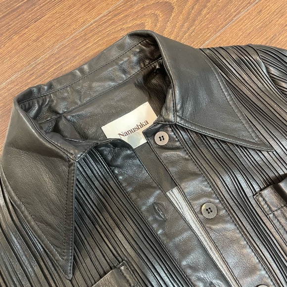 Nanushka Black long sleeve shirt/jacket - Picture 5 of 7